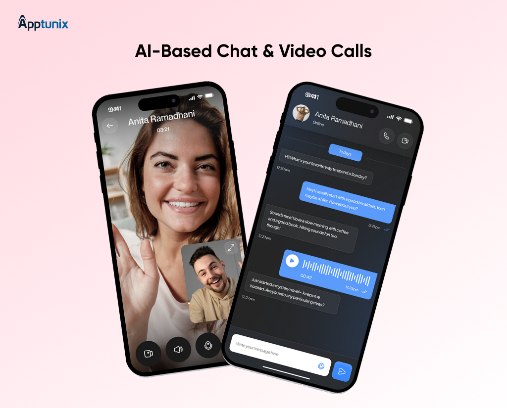 AI-based chat and video calls in dating app