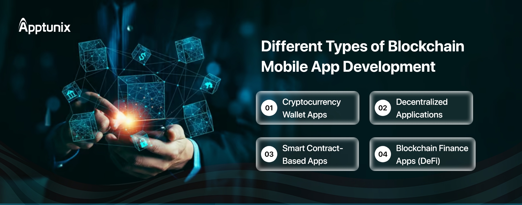 different types of blockchain mobile app development